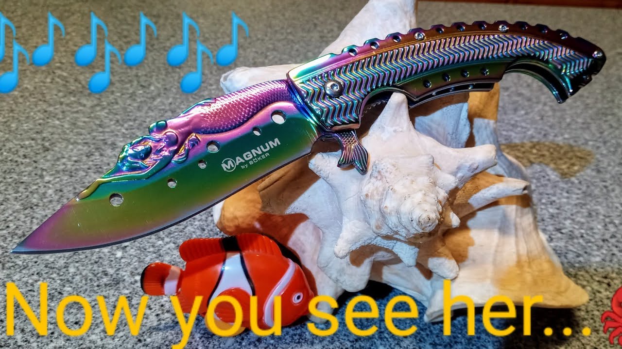 The Legendary Boker Magnum Mermaid Pocketknife: with me singing;)