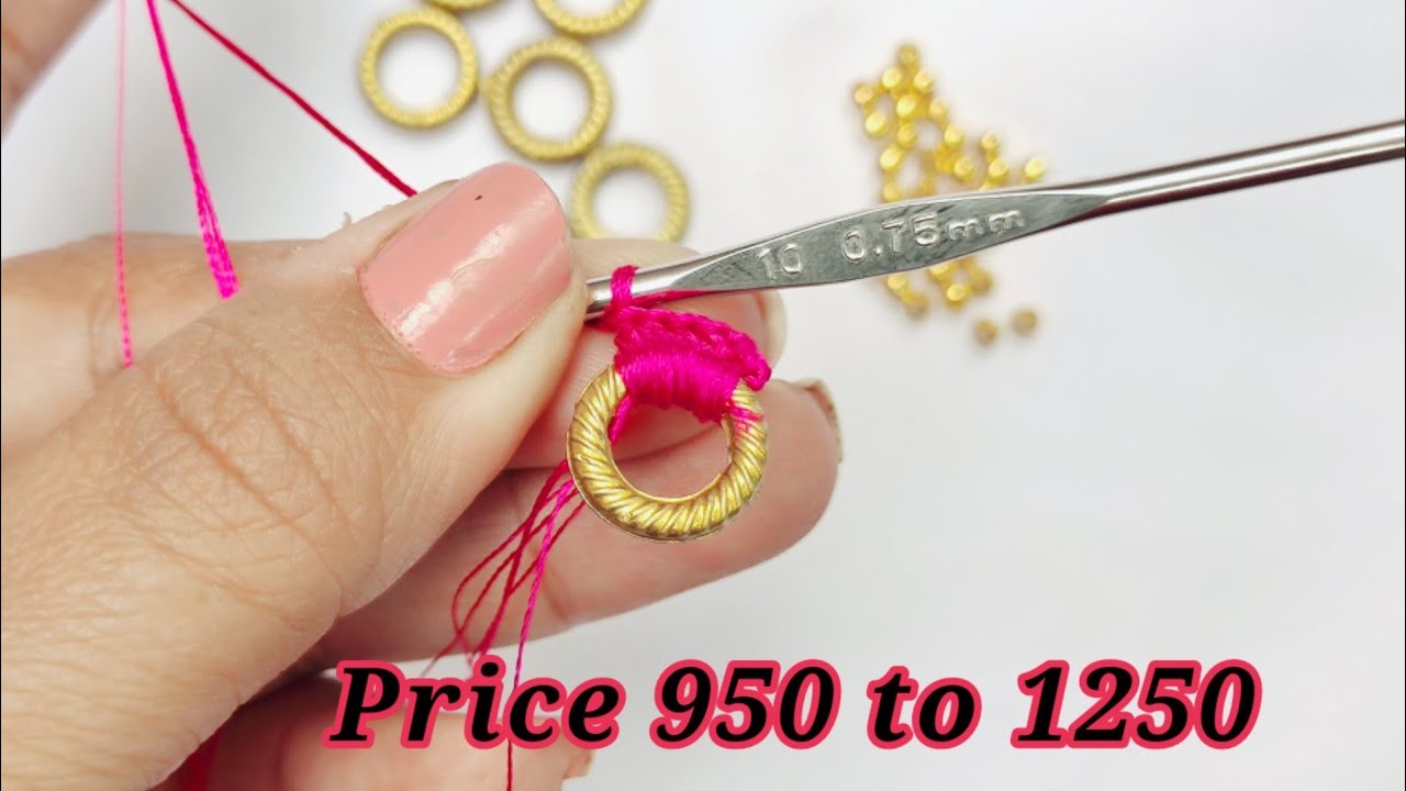 saree kuchu #231 / #new #bridalsareekuchu #ringbead tutorial for beginners / siri creations