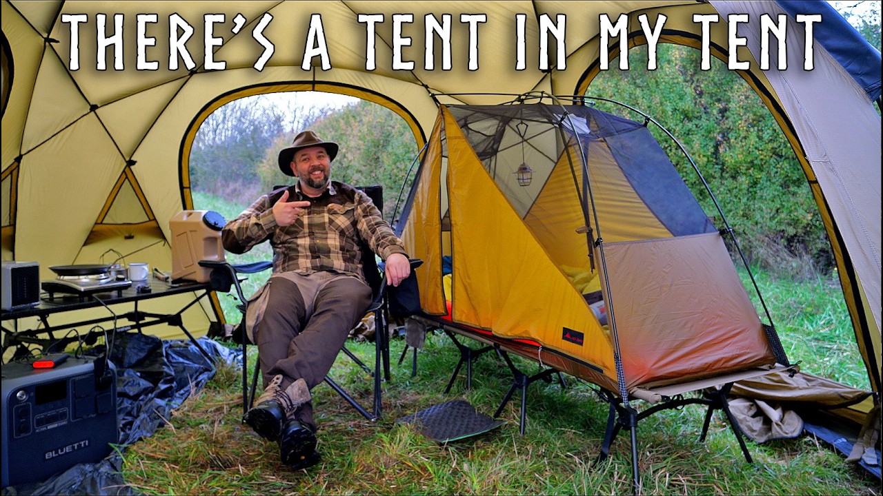 Tent In a Hot Tent Overnighter - Electric heater