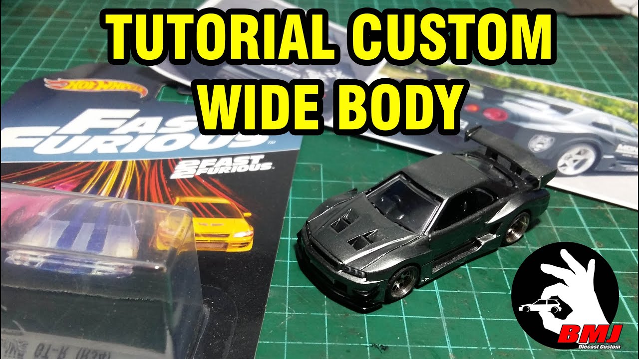 Custom Hot Wheels widebody skyline R34 #stayhome #staysafe #staycustom