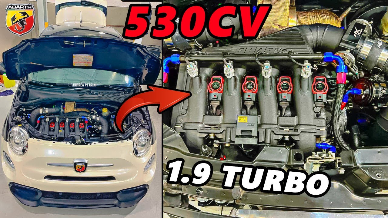 Fiat 500 ABARTH 1.9 TURBO 530CV a 2.2 BAR| 43.000€ di elaborazione al MOTORE | Questa è la PAZZIA !!