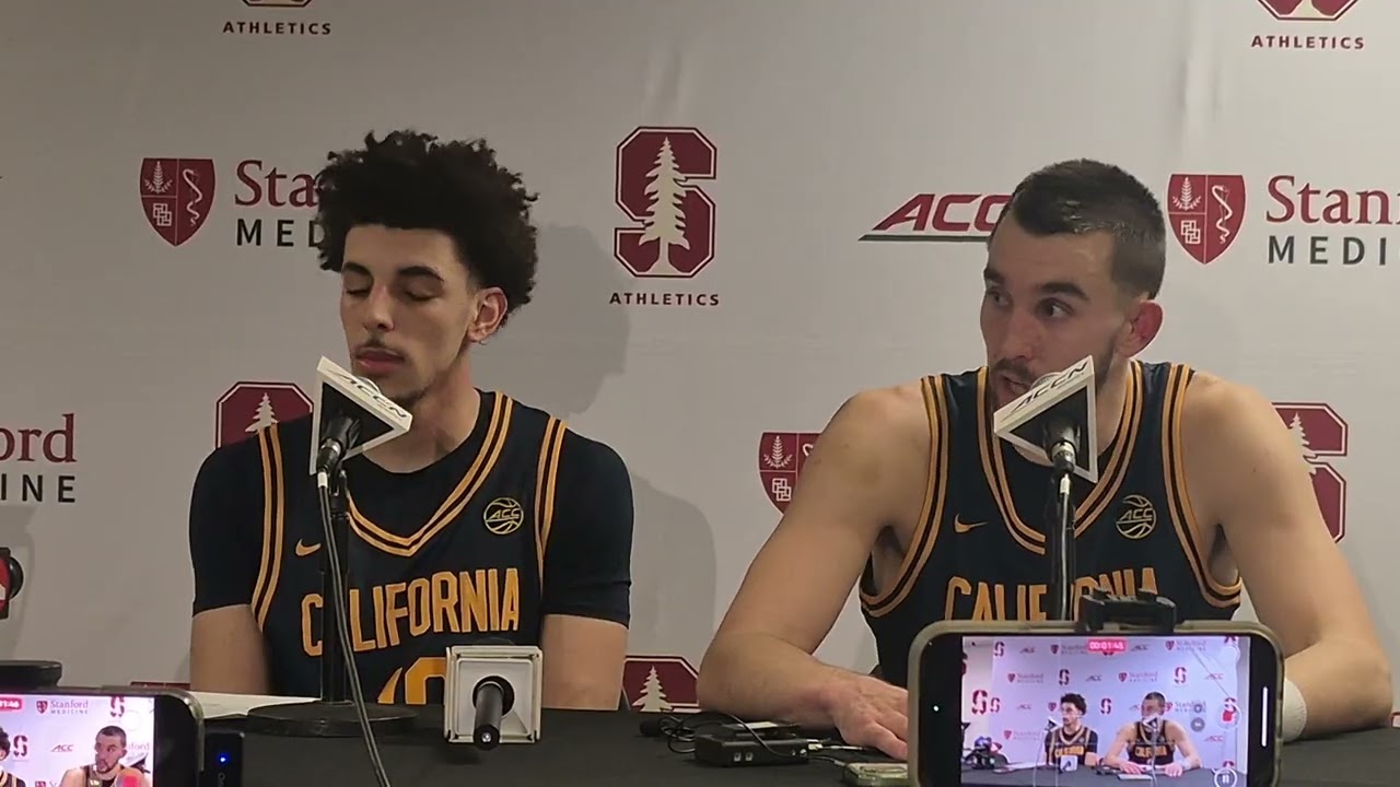Bear Insider Video: Cal G Justin Pippen & F John Camden Stanford Postgame 