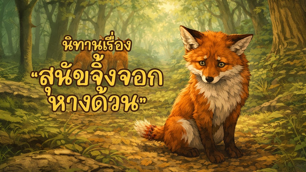 นิทานเด็ก เรื่องจิ้งจอกหางด้วน