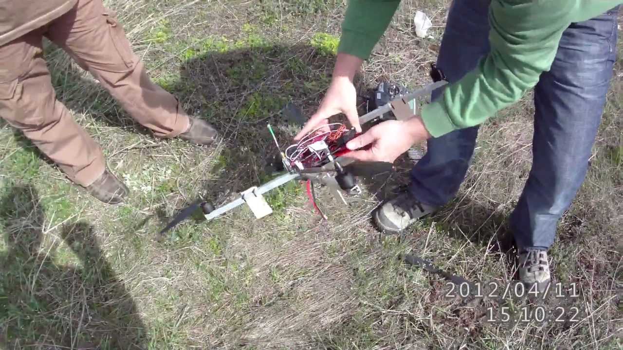 Quadcopter /w DJI Naza (mid flight tricopter conversion and survival)