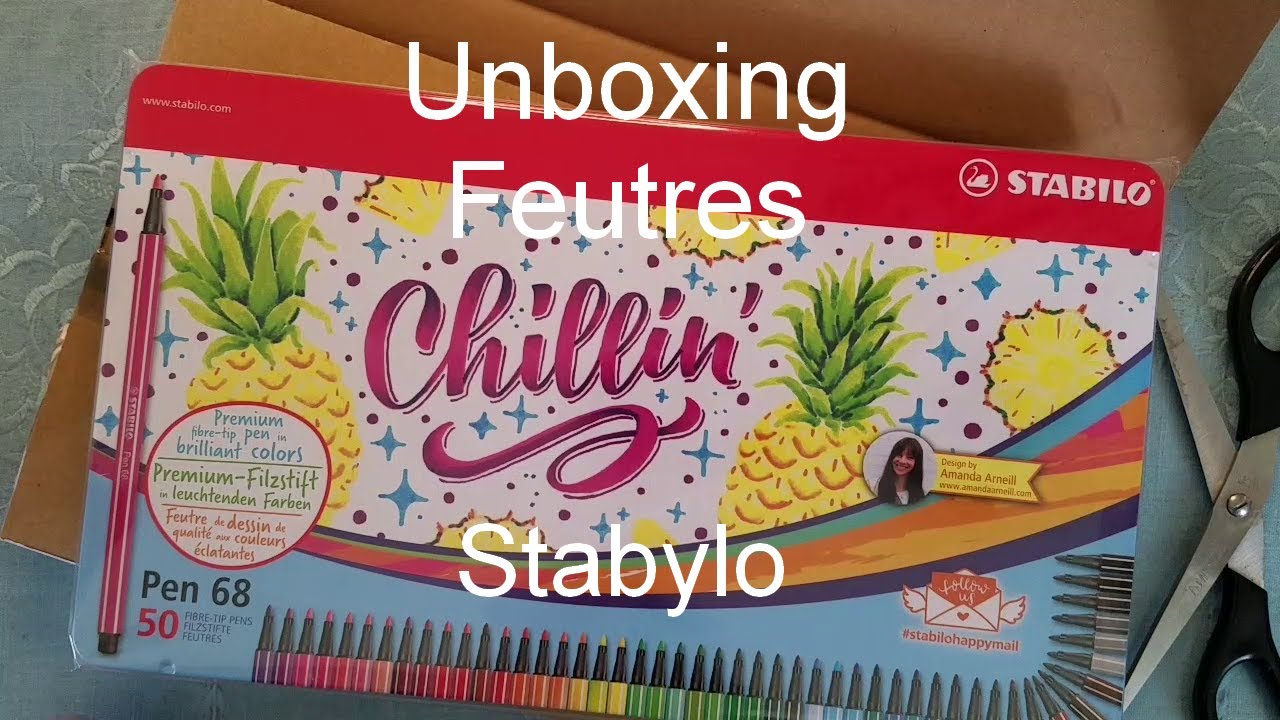 Unboxing et nuancier des Stabylo - Pen 68