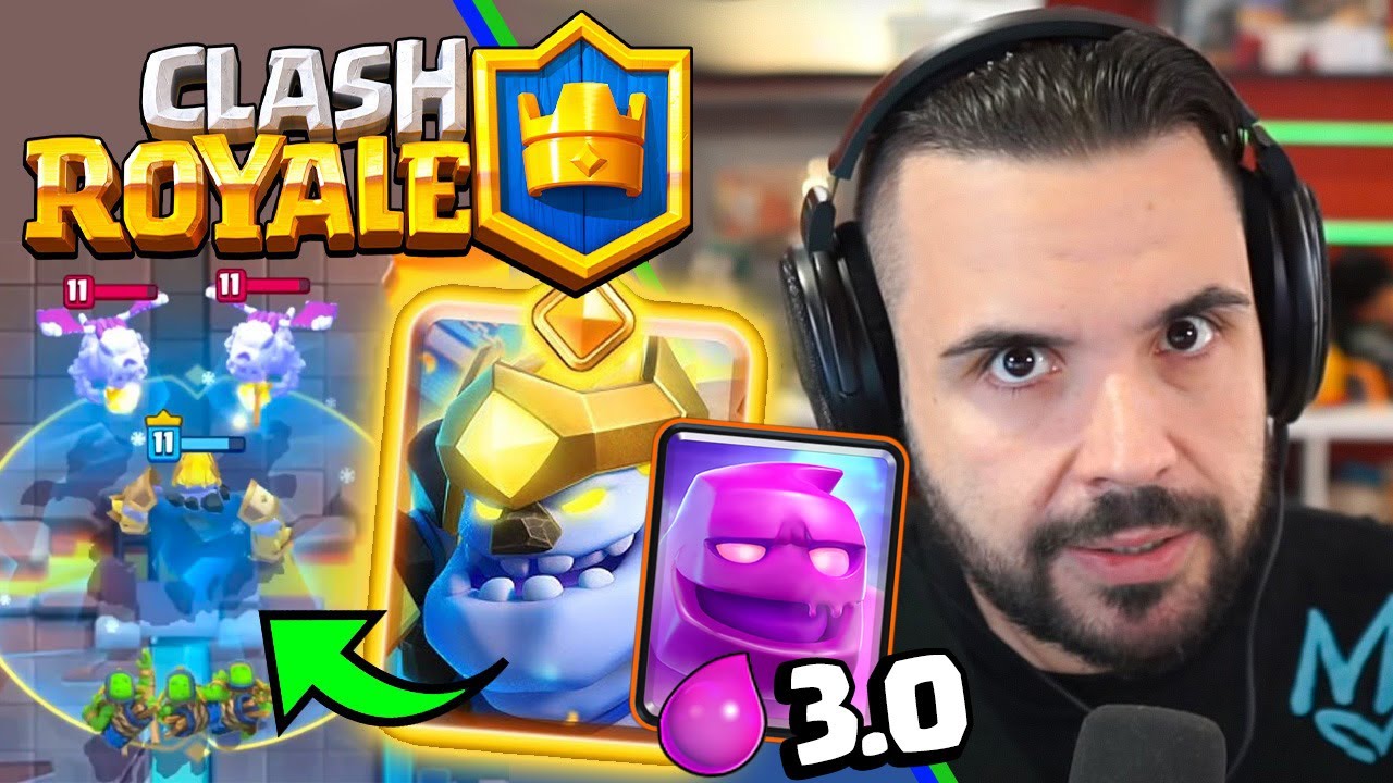 E-GOLEM 3.0 con Golem del Ghiaccio Eroe - CLASH ROYALE