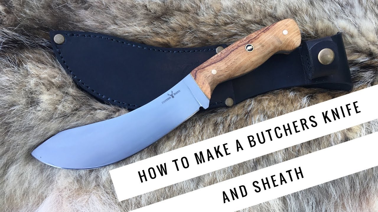 KNIFEMAKING | How to make a Butchers Knife and Sheath
