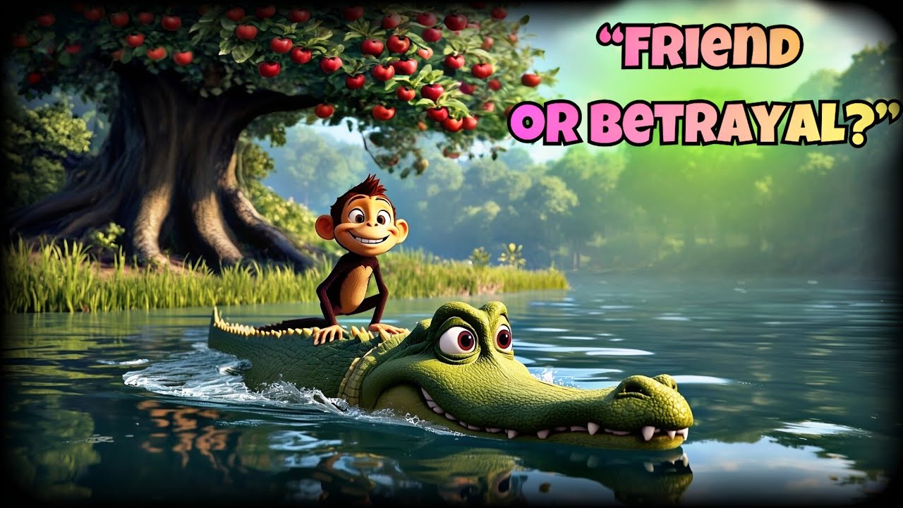 The Monkey and the Crocodile Story 🐒🐊 | Kids Moral Story in English