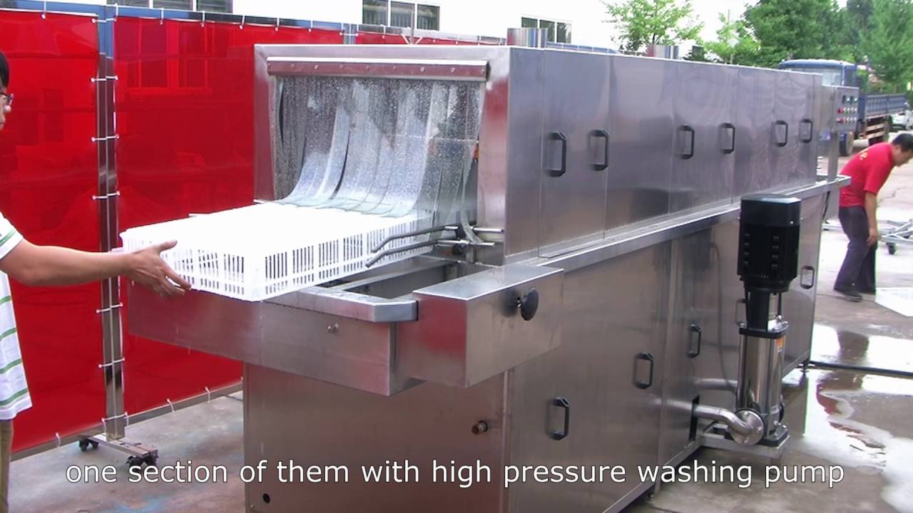 Hatcher basket washer/Chick box washing machine/Egg tray washer