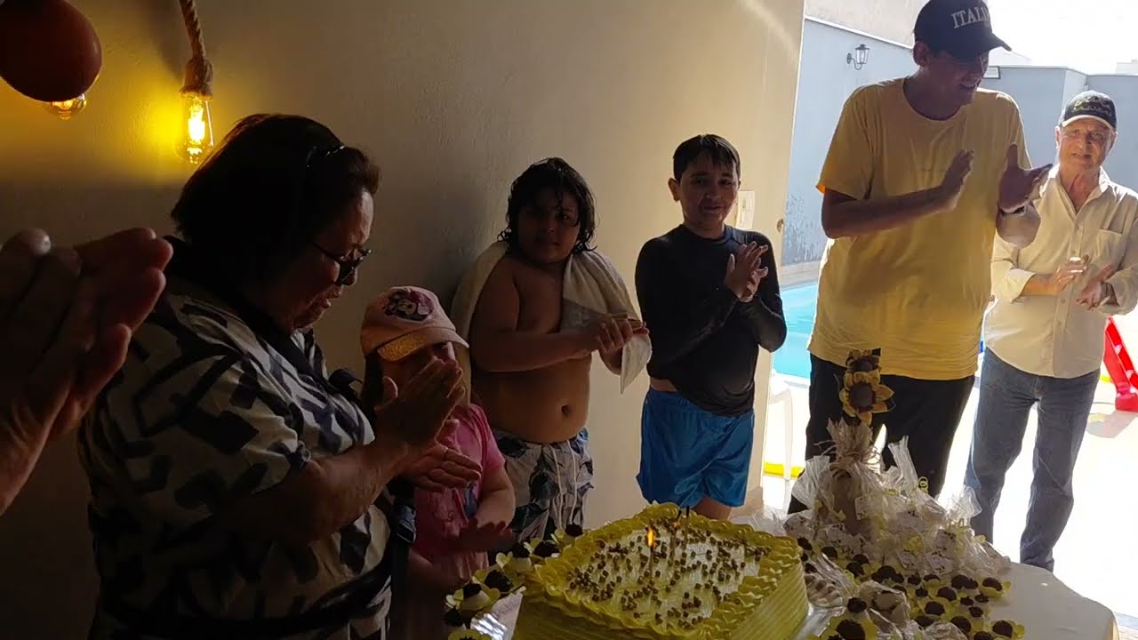 Marisa completando 110 anos buffet Agamenon grills. S.p Brazil
