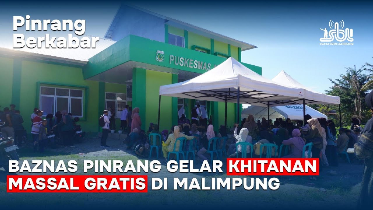 Pinrang Berkabar | Baznas Pinrang Gelar Khitanan Massal Gratis di Malimpung