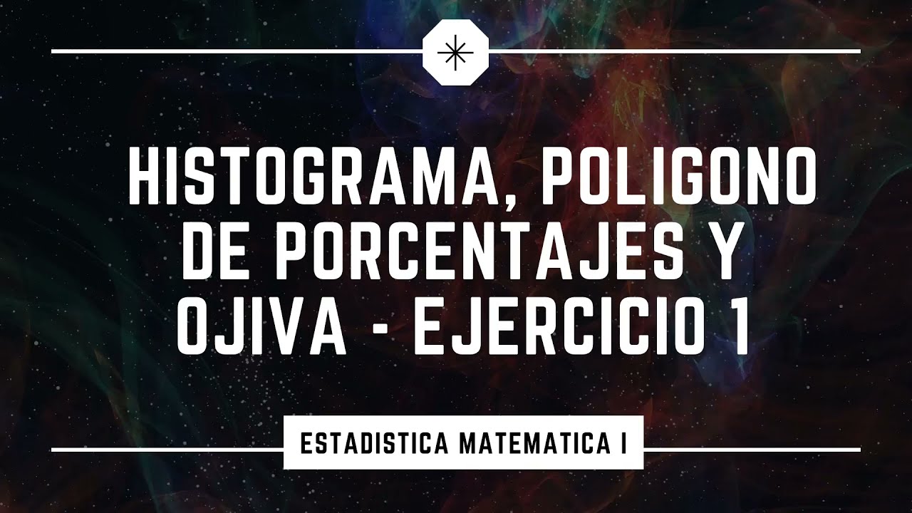 Histograma, poligono de porcentaje y ojiva   Ejercicio 1