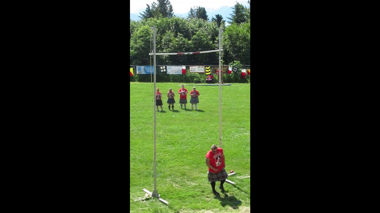42 Pound Weight over Bar 19 Feet 1 Inch at Highland Games