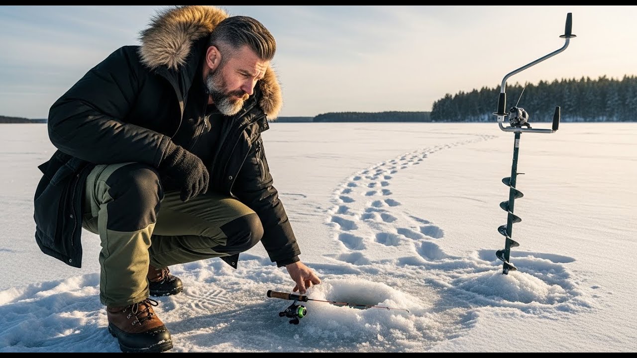 Ultimate Cross-Ice Fishing and Tracking Large Animals Survival Guide