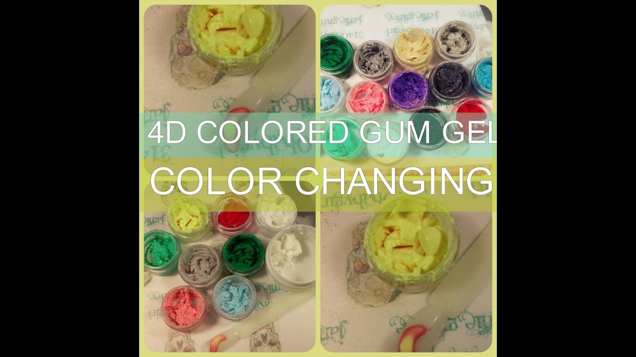 D.I.Y 4D COLORED GUM GEL~COLOR CHANGING TOO~