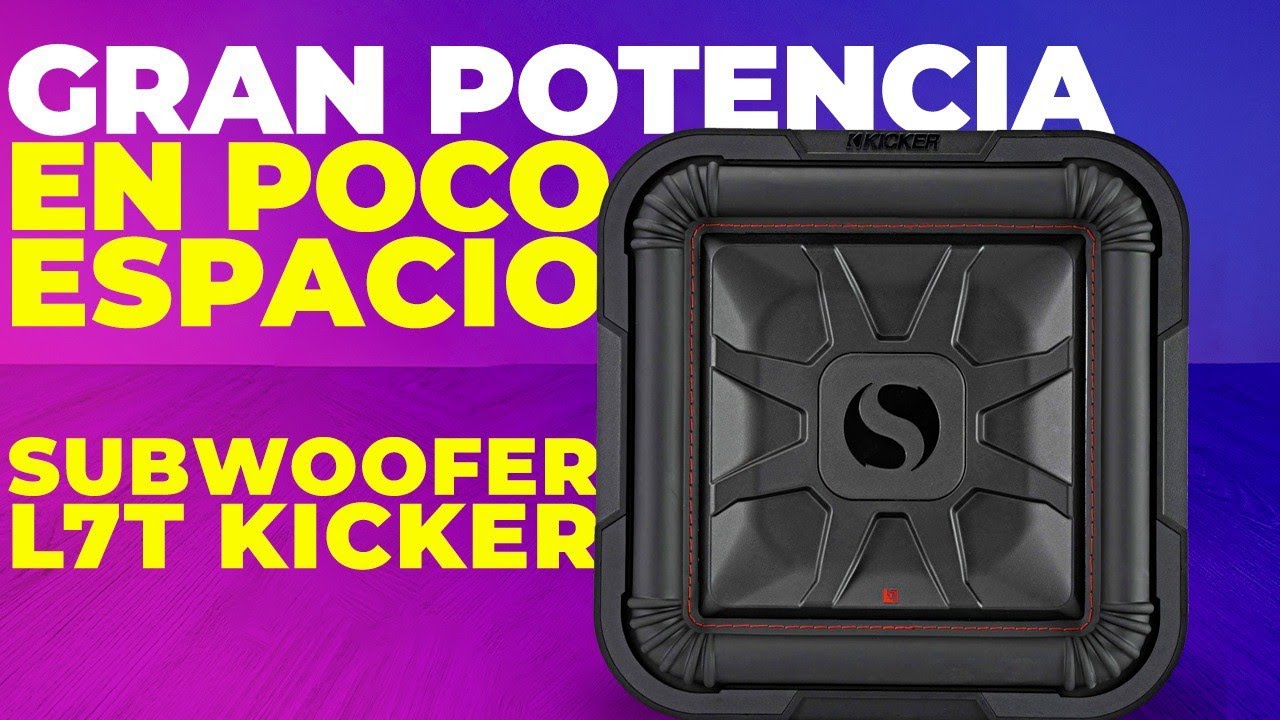 Subwoofer L7T Kicker - Gran potencia en poco espacio, los subwoofer que caben en espacios reducidos