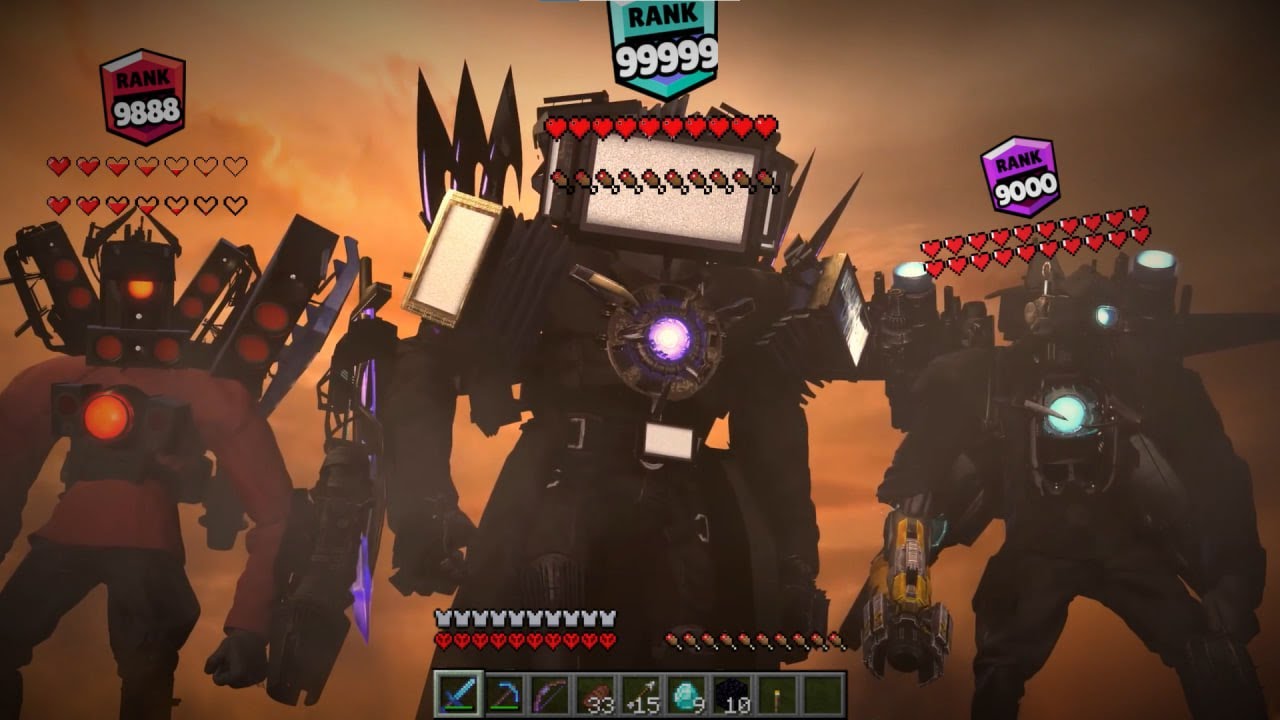 Skibidi Toilet Brawl Stars Rank UP But It's Minecraft| EPISODE 71 + BEST  EPISODES