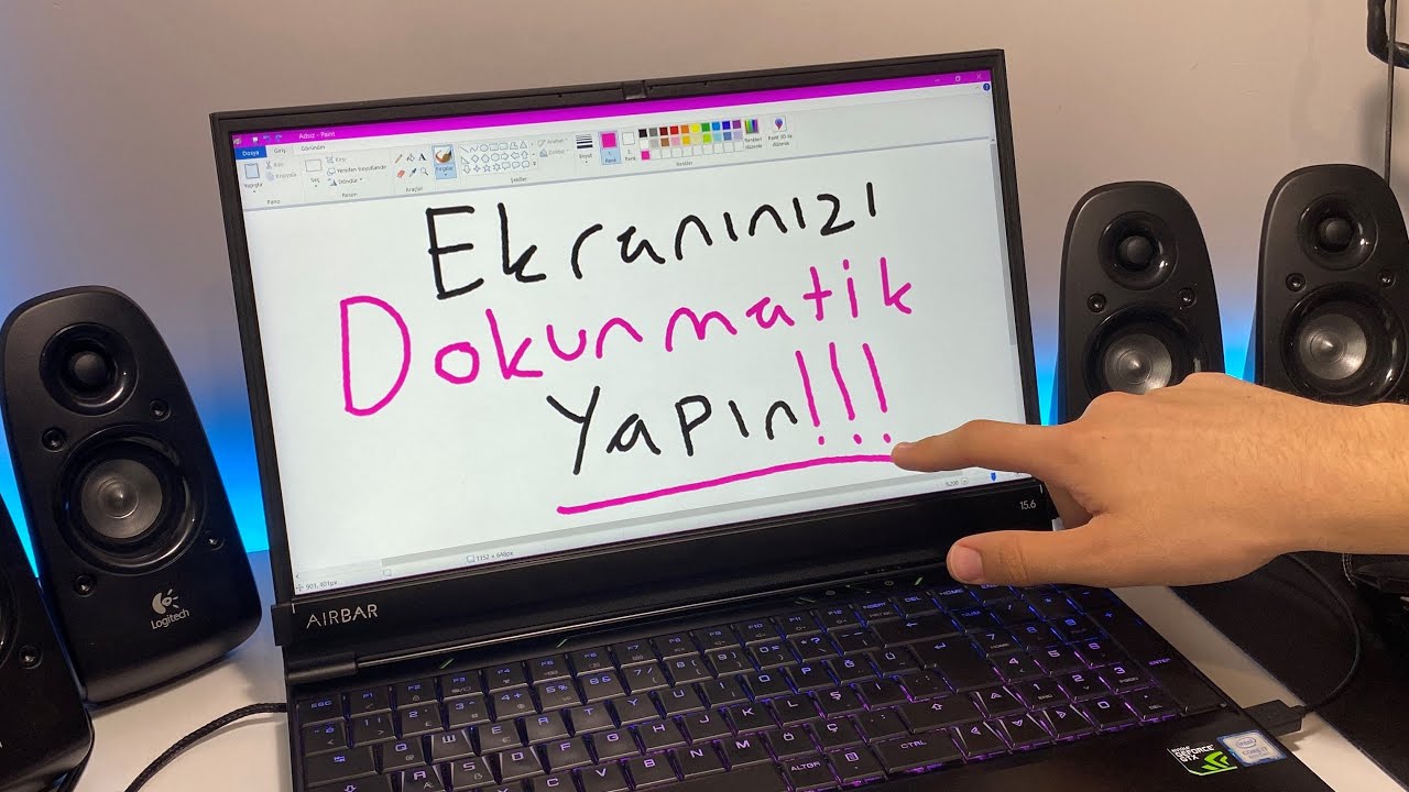 T&ouml;vbe Estağfurullah Takıldığı Ekranı Dokunmatik Yapan Alet &mdash; Neonode AirBar İncelemesi &mdash; Ares Bahar