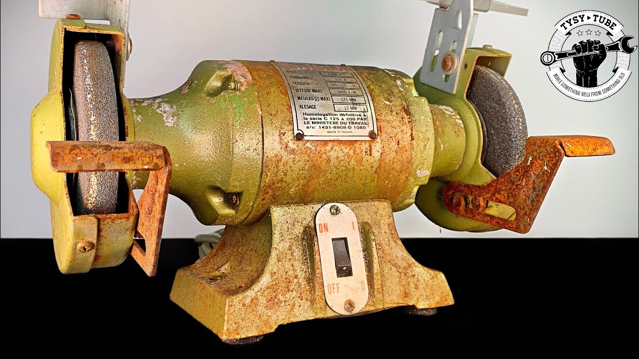 Rusty and Broken Bench Grinder - Restoration