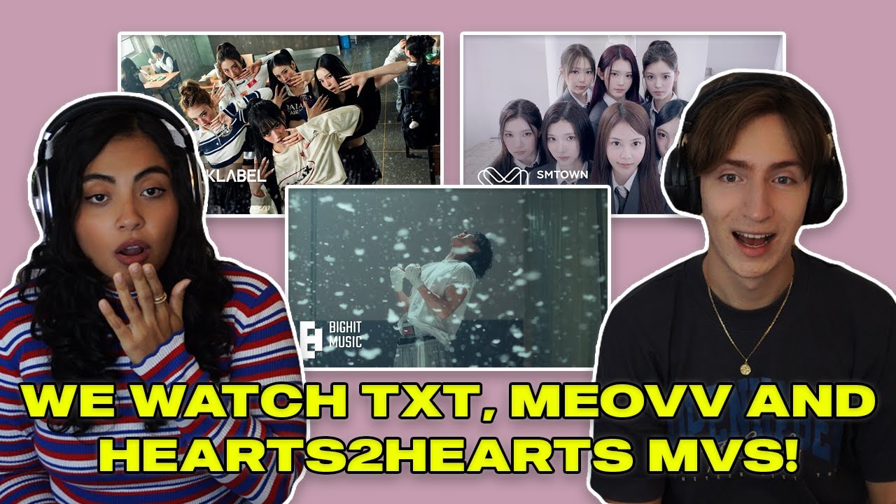 TXT «Can't Stop» — MEOVV «Burning Up» — реакция Hearts2Hearts «FOCUS» | Реакция продюсерской пары