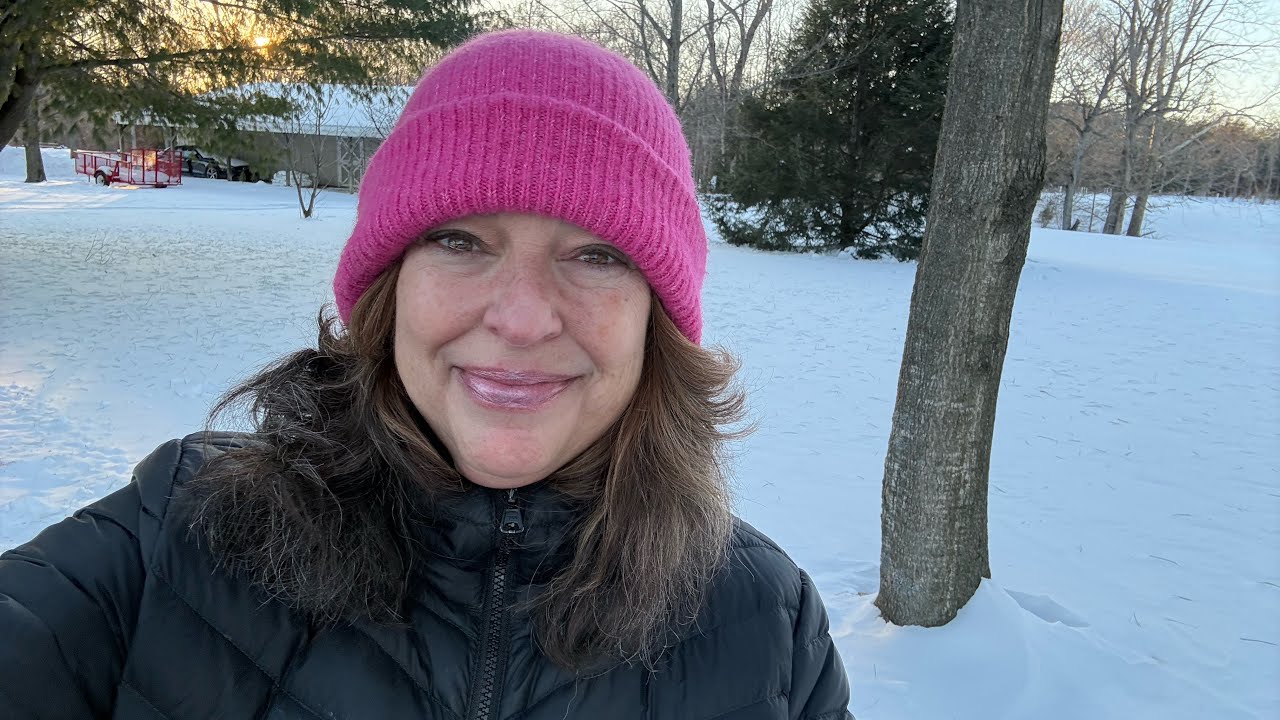 Frigid and Snowy January Walk. Keep your heart open.❄️🩷✨