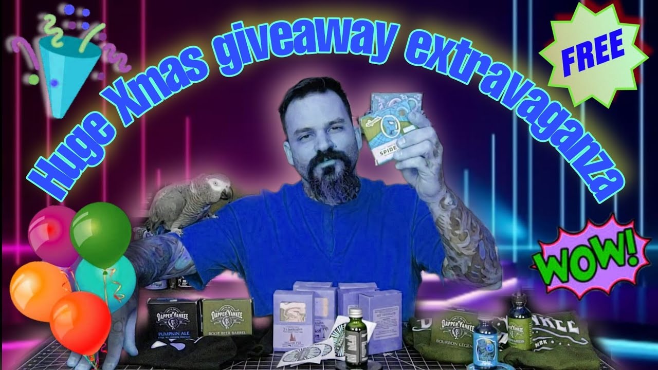 beard oil and soap Christmas giveaway!!