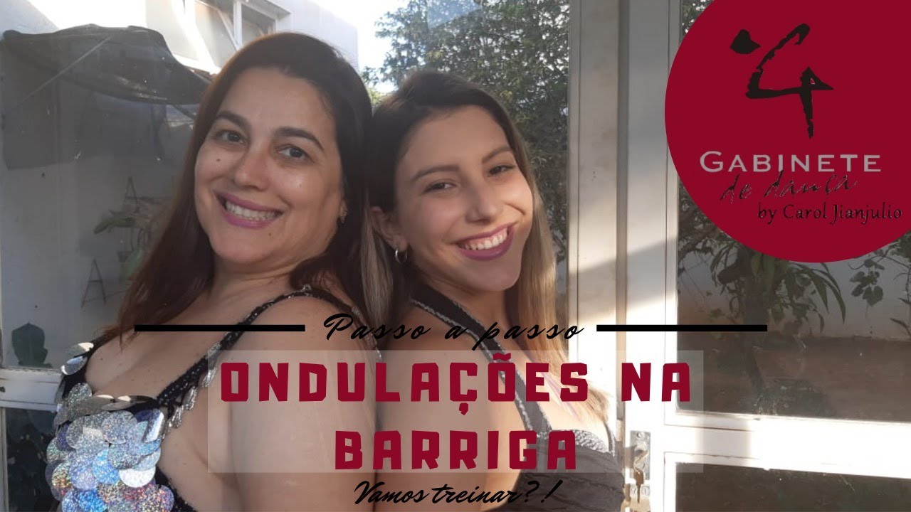 Dança do ventre com ondulações na barriga. Vamos juntas aprender e treinar