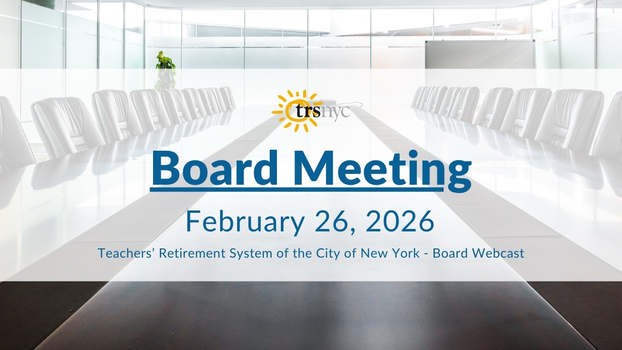 TRS Board Meeting - February 26, 2026