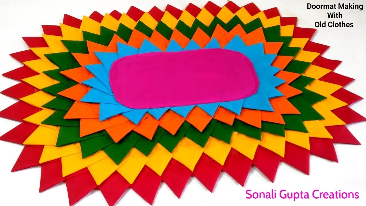 How To Make Doormat/Super Easy Doormat Idea/door mat/Doormat Making At Home/Paydan Banane Ka Tarika