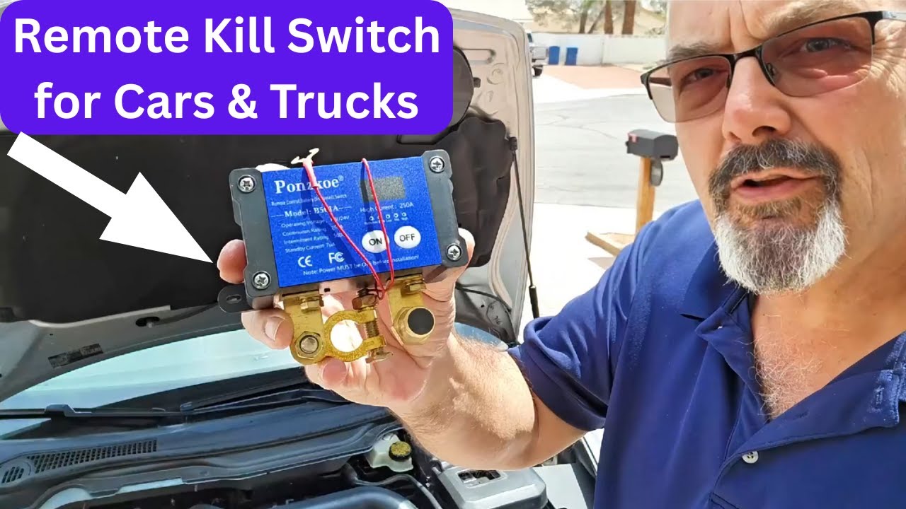 🔋 250A Smart Remote Kill Switch for Cars & Trucks! 🚗💥 Anti-Theft Power Cutoff with LED Display 🔐