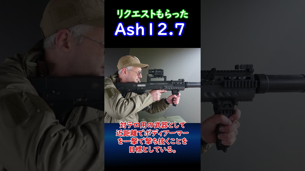 【実銃解説】 Ash12.7 30秒解説1