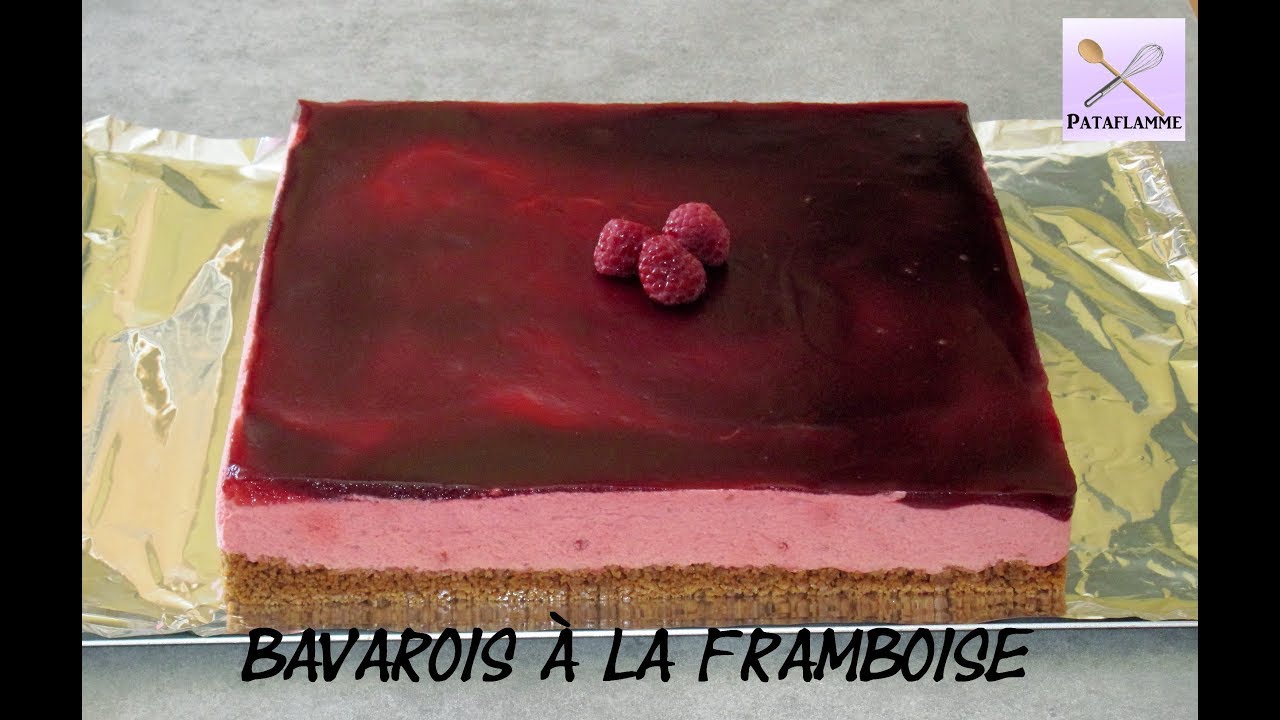 La recette du BAVAROIS &agrave; la FRAMBOISE 🌷 Recette facile pour un anniversaire 🎂
