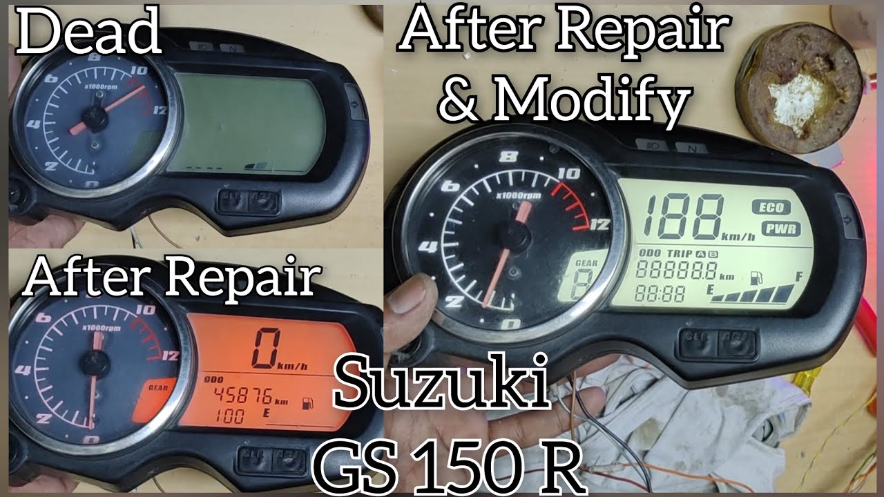 Suzuki GS 150 R Meter Repair and set White light