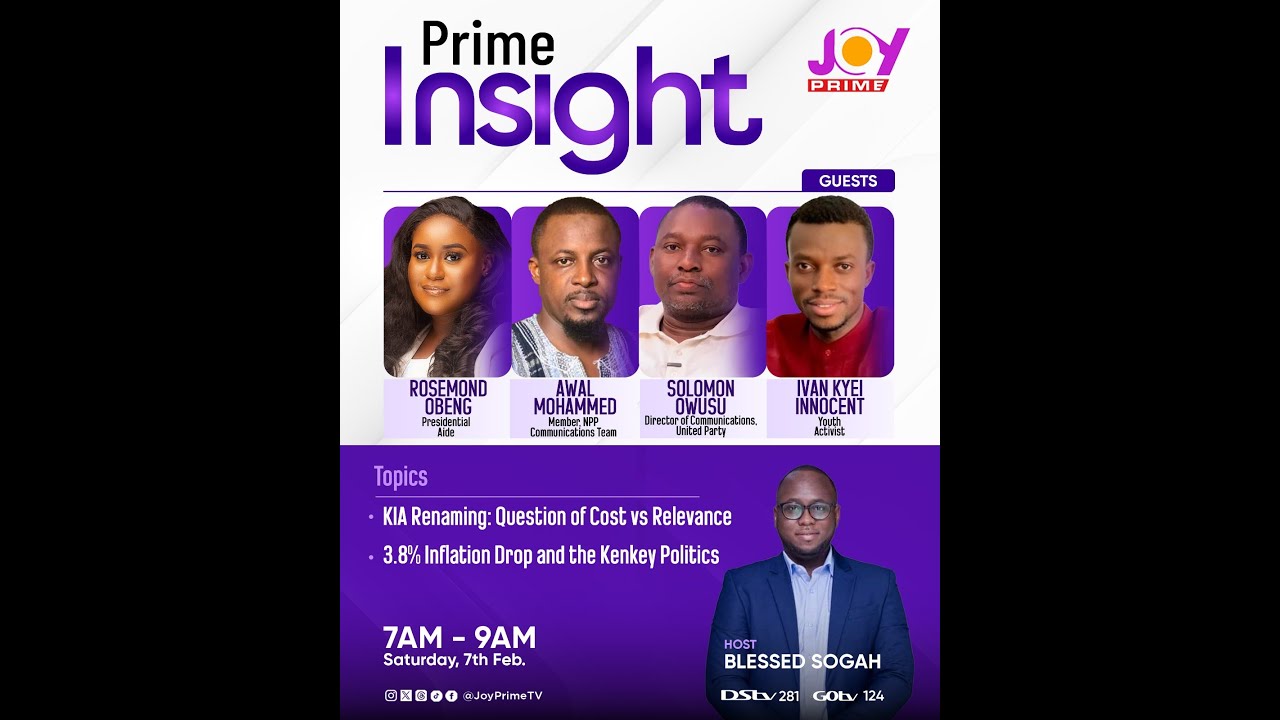 Prime Insight (7-02-2026): Renaming Kotoka Int'l Airport || Inflation Drops to 3.8%