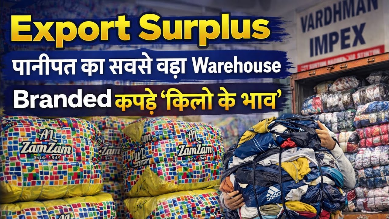 Export Surplus Summer Clothes Wholesale Market Panipat Delhi