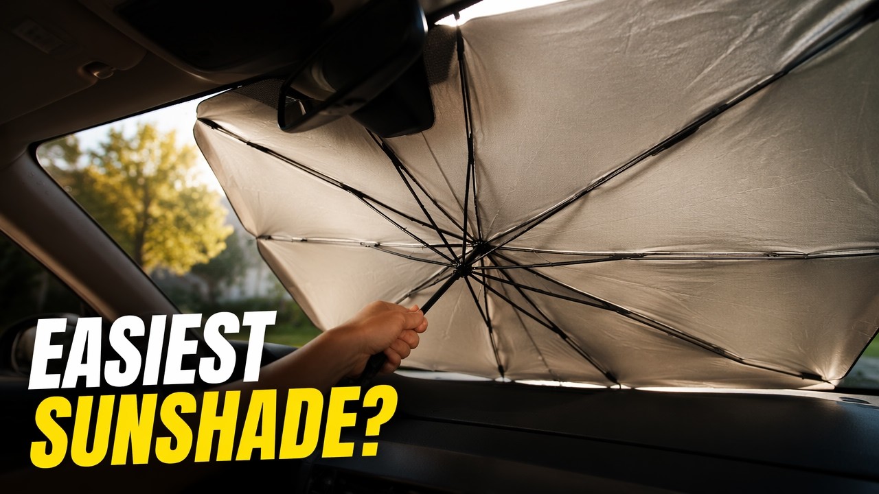 Easiest & Quickest Car Sunshade Ever?