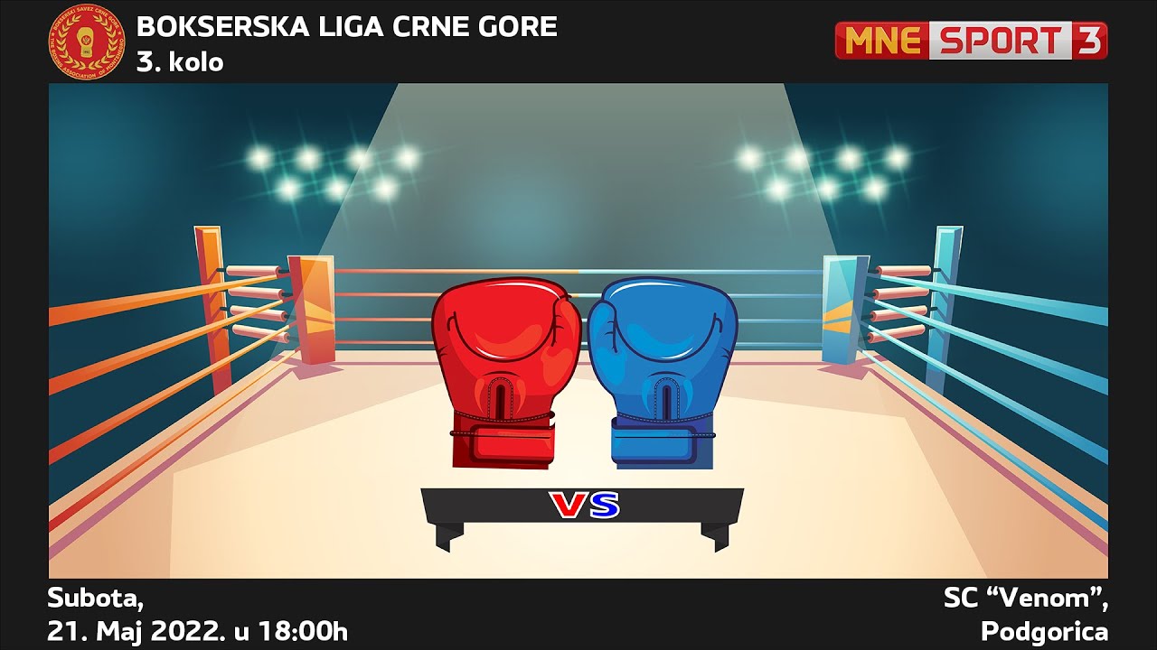 Bokserska liga Crne Gore | 3. kolo | LIVE