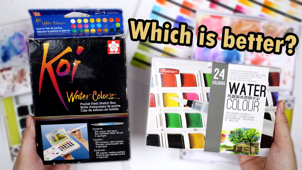Sakura Koi Watercolor vs Superior Watercolor Review | Tagalog Philippines
