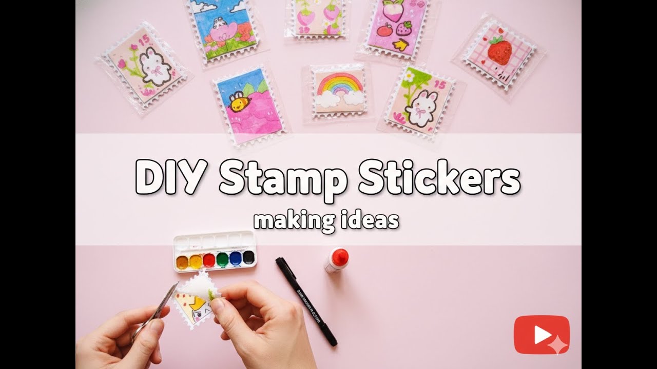 DIY Stamp Stickers making ideas