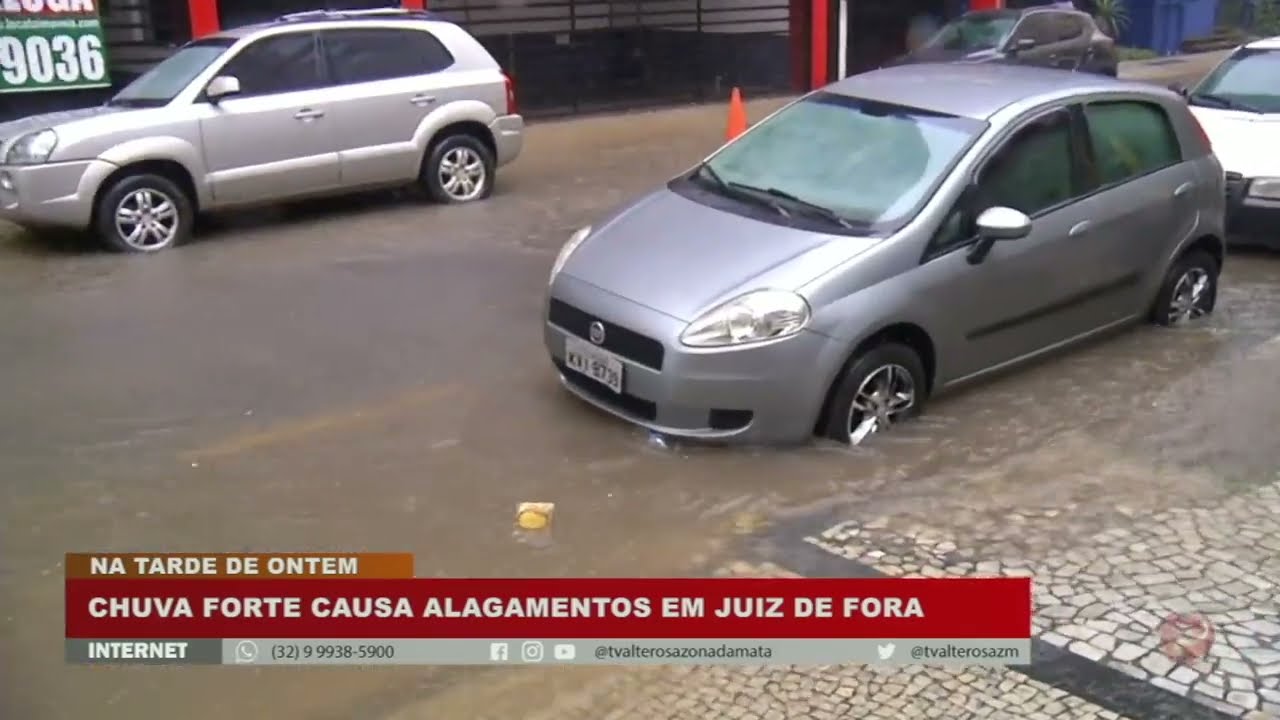 Chuva forte causa alagamentos em Juiz de Fora