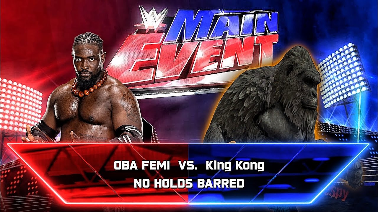 Oba Femi Vs King Kong - No Holds Barred Match At WWE Main Event