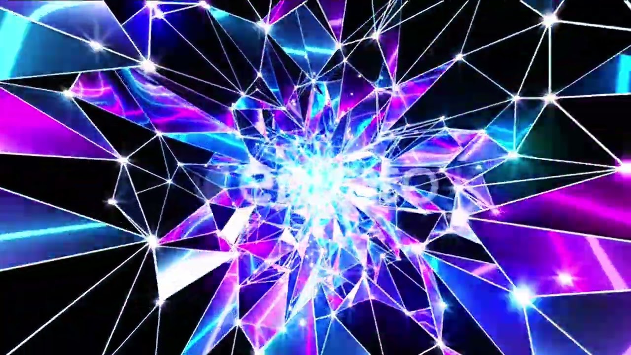 Glowing Neon Tunnel Video InfoVideo ll 4K Video 