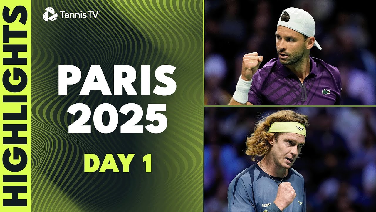 Dimitrov Returns; Rublev, Bublik & Bergs Feature | Paris 2025 Day 1 Highlights