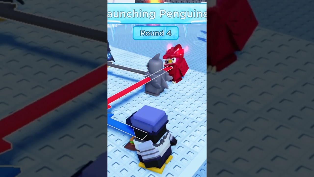Broguin Niszczy Swoich Widz&oacute;w W Penguin Knockout #roblox #funny #shorts