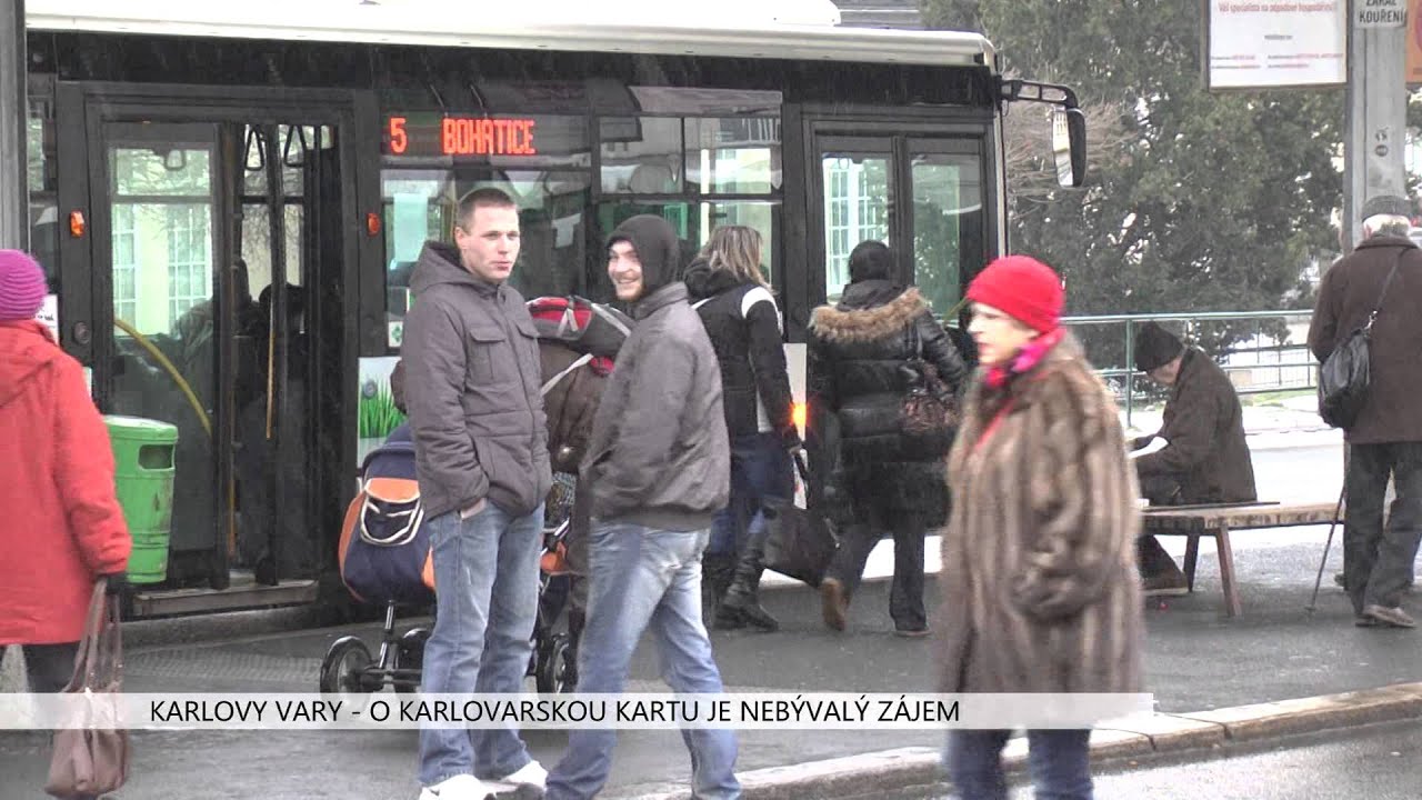 Karlovy Vary: O Karlovarskou kartu je nebývalý zájem (TV Západ)