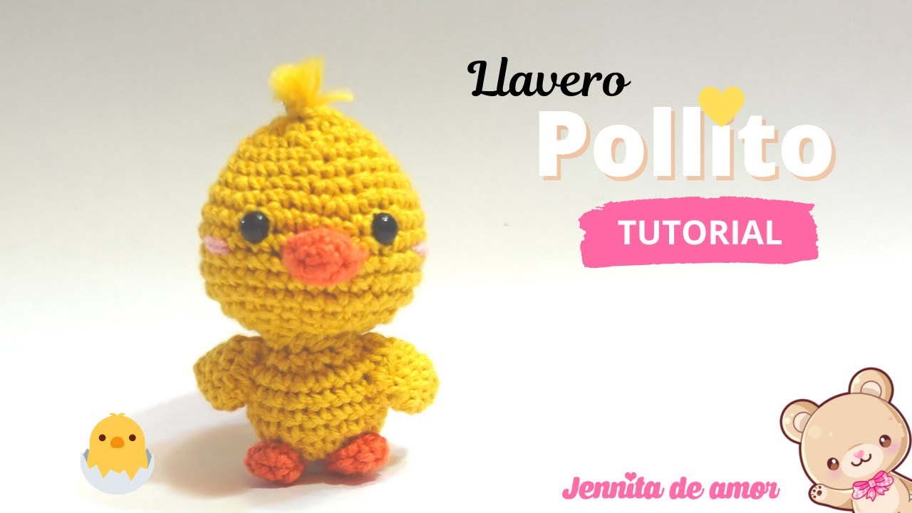 POLLITO Llavero Tutorial Amigurumi