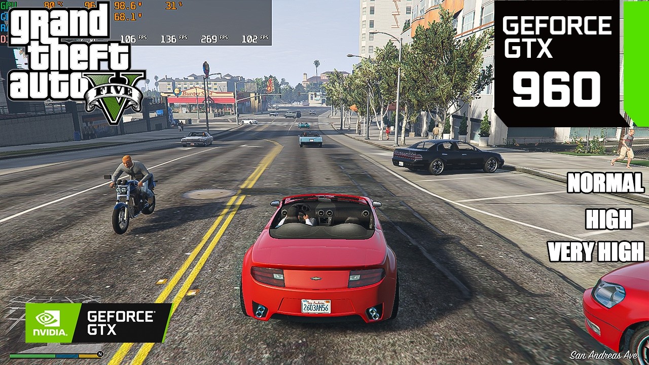 GTX 960 2GB GTA 5 1080P ALL SETTING