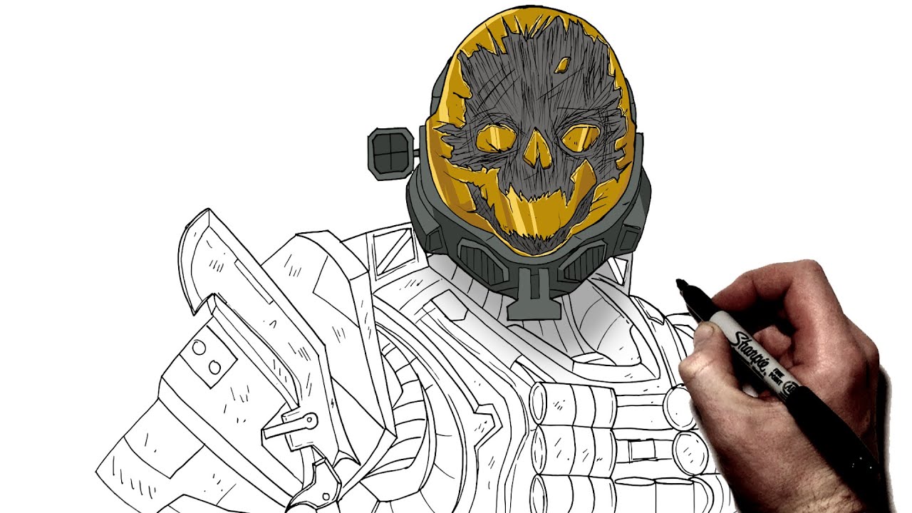 How To Draw Emile A239 | Step By Step | Halo Reach