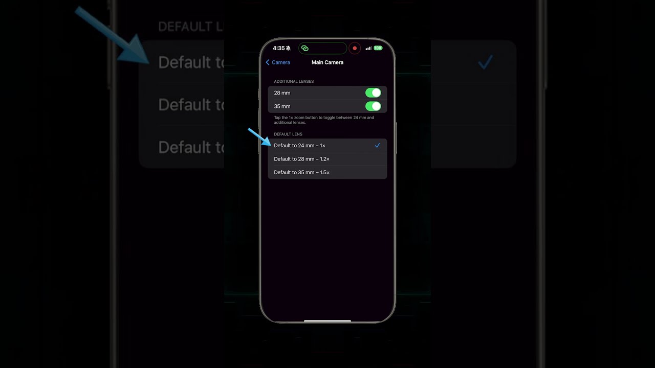 ЛУЧШИЕ настройки ФОТО на iPhone 15 Pro Max #shorts