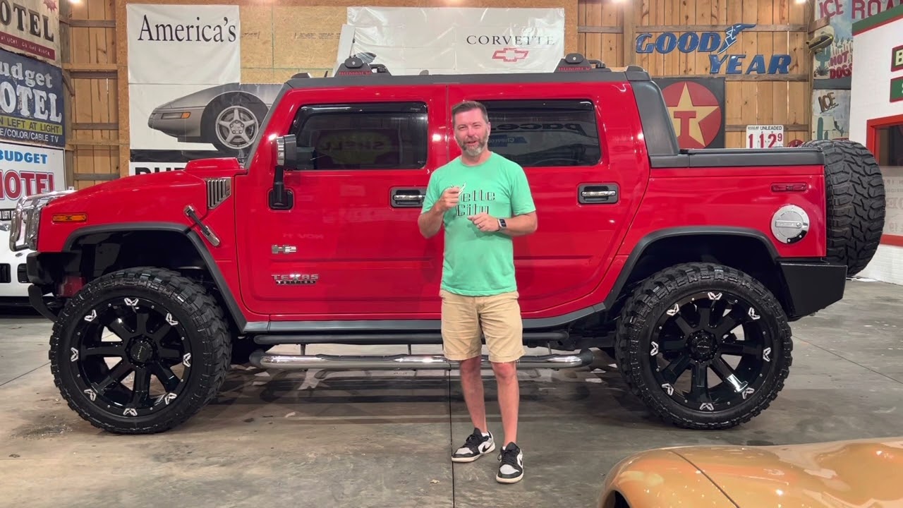 2005 Hummer H2 SUT, Limited Edition Victory Red, 145k Miles, Auto - $29,900